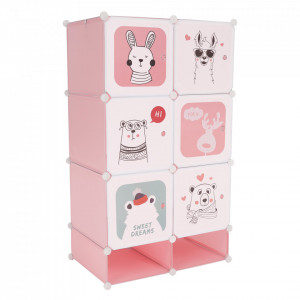 Dulap modular pentru copii, roz - TP288675 - Img 20
