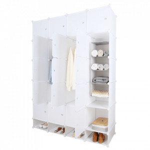 Dulap multifuncţional modular, alb - TP288650 - Img 1