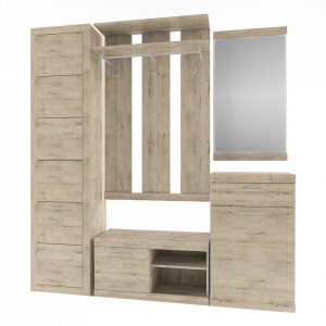 Dulap, pantofar, culoarea stejar, 60x35x98 cm - TP185585 - Img 11
