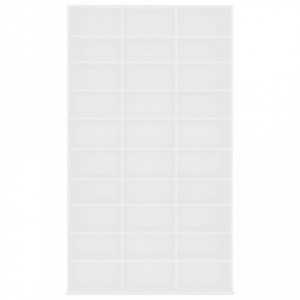 Dulap pentru CD-uri, alb, 102x16x177,5 cm, lemn compozit - V801778V - Img 4
