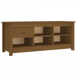 Dulap pentru pantofi, maro miere, 110x38x45,5 cm lemn masiv pin - V814597V