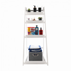 Etajeră multifuncţională, albă, lemn masiv - TP273595 - Img 13