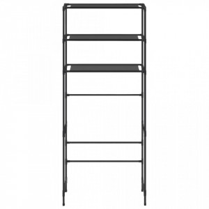 Etajera peste masina de spalat cu 3 niveluri negru 69x28x169 cm - V288330V - Img 3