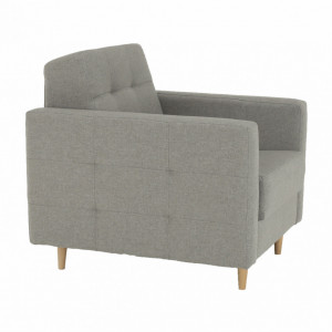 Fotoliu complet tapiţat, material textil gri, 88x90x95 cm - TP209302 - Img 11