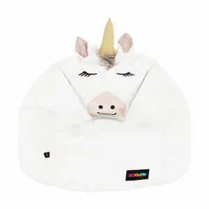 Fotoliu tip sac unicorn, alb - TP264948 - Img 14