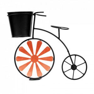 Ghiveci RETRO în formă de bicicletă, vişiniu / negru - TP285300 - Img 14