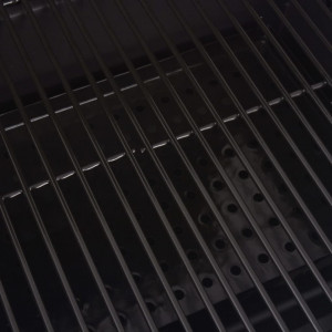 Gratar barbecue cu carbuni, afumatoare si raft jos, negru - V43048V - Img 2