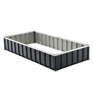Jardiniera gradina, 174 x 90 x 30 cm, otel galvanizat - P79710051 - Img 6