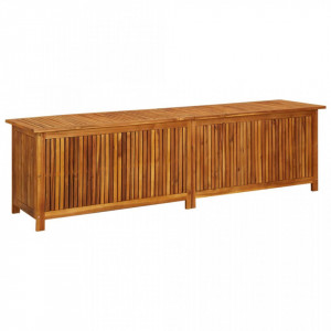 Ladă de depozitare grădină, 200x50x58 cm, lemn masiv de acacia - V316500V - Img 2