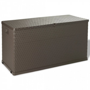 Lada de depozitare pentru gradina, maro, 120 x 56 x 63 cm - V43710V