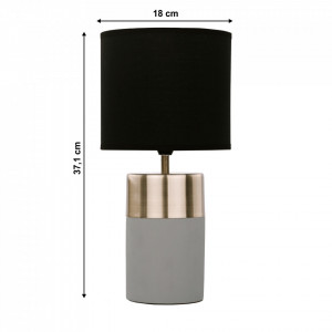 Lampă de masă, gri deschis/negru - TP228487 - Img 2