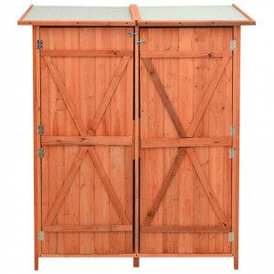 Magazie grădină pentru unelte, 136x75x160 cm, lemn masiv brad - V171451V - Img 3