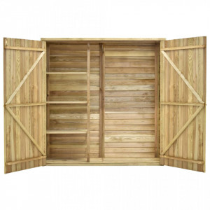 Magazie unelte de grădină, 163x50x171 cm, lemn pin tratat - V46362V - Img 4