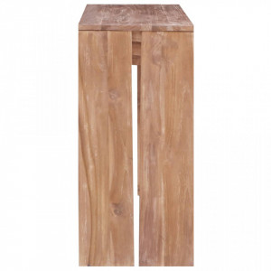 Masa consola, 110 x 35 x 75 cm, lemn masiv de tec - V287891V - Img 4