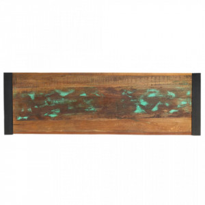 Masa consola, 110 x 35 x 76 cm, lemn masiv reciclat - V285946V - Img 3
