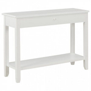 Masa consola, alb, 110 x 35 x 80 cm, lemn - V249900V - Img 4