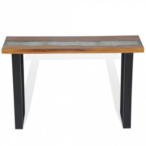 Masă consolă Lemn de tec 100 x 35 x 75 cm - V245065V - Img 3