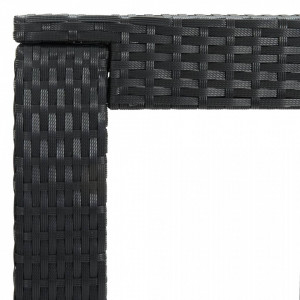Masă de bar de grădină, negru, 60,5 x 60,5 x 110,5 cm poliratan - V45871V - Img 4
