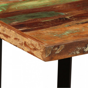 Masa de bar din lemn masiv reciclat, 120 x 60 x 107 cm - V245440V - Img 4