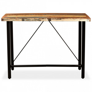 Masa de bar din lemn masiv reciclat, 150 x 70 x 107 cm - V245441V - Img 2