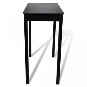 Masa de bar din MDF, negru, 115 x 55 x 107 cm - V240378V - Img 2