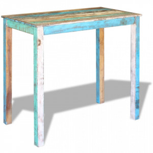 Masa de bar, lemn reciclat de esenta tare, 115x60x107 cm - V243453V - Img 2