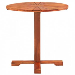 Masa de bistro, 70 x 70 cm, lemn masiv de acacia - V44037V - Img 3