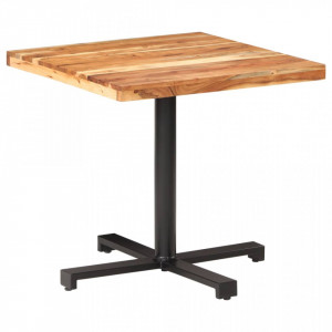 Masă de bistro, pătrat, 80x80x75 cm, lemn masiv de acacia - V320280V - Img 2