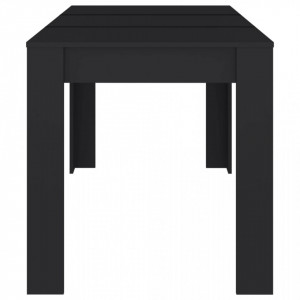 Masă de bucătărie, negru, 140x74,5x76 cm, PAL - V804203V - Img 4