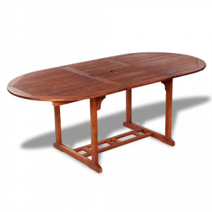 Masa de gradina, 200 x 100 x 74 cm, lemn masiv de acacia - V41818V - Img 2