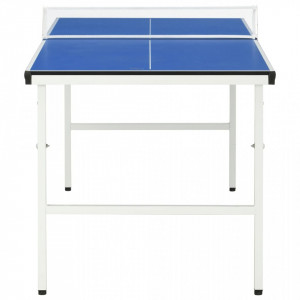 Masă de ping pong cu fileu, albastru, 152 x 76 x 66 cm - V91946V - Img 3