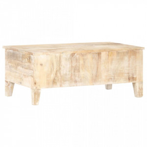 Masuta de cafea, 100 x 55 x 40 cm, lemn de acacia nefinisat - V320235V - Img 4