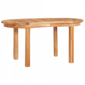 Masuta de cafea, 90 x 50 x 45 cm, lemn masiv de tec - V48027V - Img 1