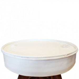 Masuta de cafea, alb, 60 x 45 cm, lemn masiv reciclat - V244820V - Img 3