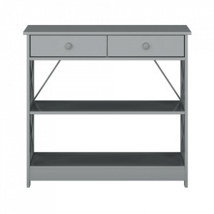 Măsuţă, masă tip consolă, gri, 86,6x30x80 cm - TP281286 - Img 4