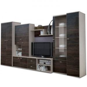 Mobilier living, culoarea frasin și stejar american, 370x51x199 cm - TP2025047 - Img 3