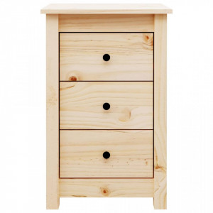 Noptiere, 2 buc., 40x35x61,5 cm, lemn masiv de pin - V813700V - Img 4