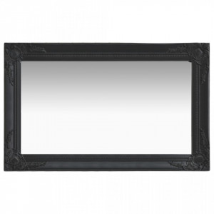 Oglinda de perete in stil baroc, negru, 50 x 80 cm - V320323V - Img 2
