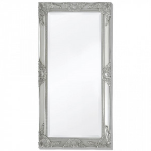 Oglinda verticala in stil baroc, 100 x 50 cm, argintiu - V243681V