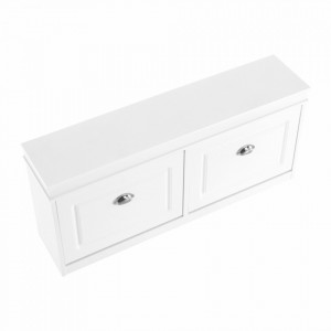 Pantofar, 2 compartimente, alb, 104x47,5x24 cm - TP257689 - Img 7
