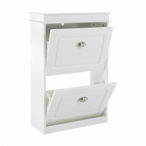 Pantofar, 2 compartimente, alb, 53x82x24 cm - TP257686 - Img 6