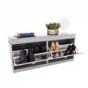 Pantofar, 2 compartimente, gri, 104x47x24 cm - TP289134 - Img 11