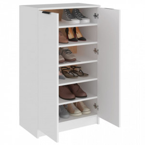 Pantofar, alb, 59x35x100 cm, lemn compozit - V811439V - Img 4