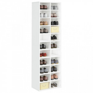 Pantofar, alb extralucios, 54x34x183 cm, PAL - V800375V - Img 3