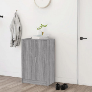 Pantofar, gri sonoma, 60x35x92 cm, lemn prelucrat - V816012V - Img 3