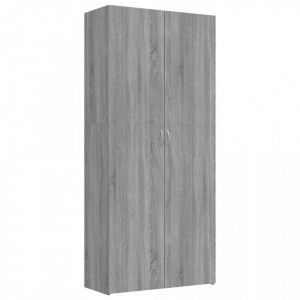 Pantofar, gri sonoma, 80x35,5x180 cm, lemn compozit - V815277V