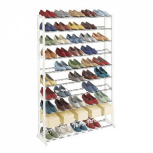 Pantofar, rafturi, alb, 90x140x16 cm - TP126084 - Img 5