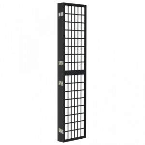Paravan pliabil cu 5 panouri, stil japonez, negru, 200x170 cm - V352081V - Img 4