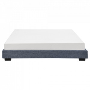 Pat tapitat modern cu saltea, 214 x 186 x 20 cm, gri inchis, pentru 2 persoane - P67666372 - Img 4