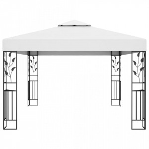 Pavilion cu acoperiș dublu, alb, 3 x 4 m - V48030V